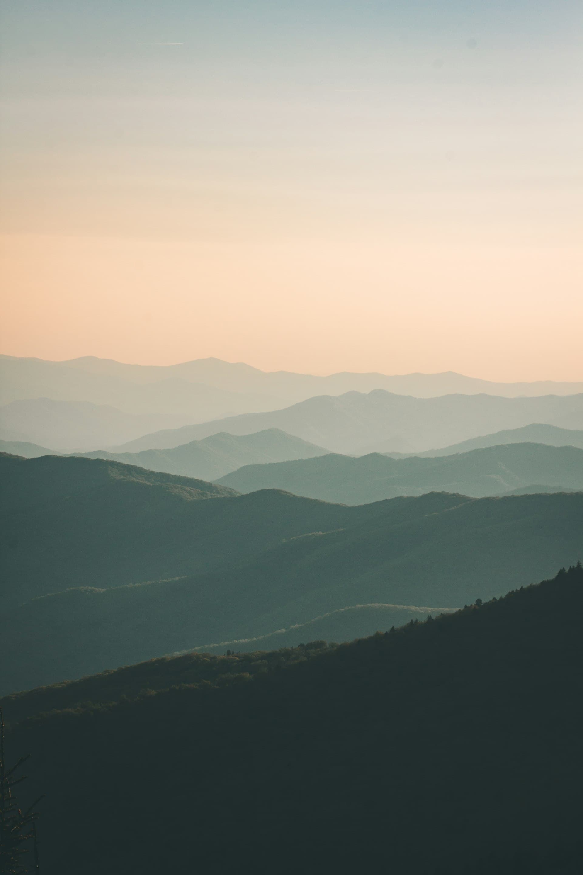 Appalachian hills at sunrise